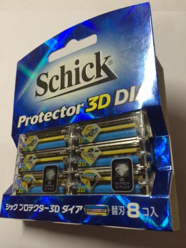 Schick Protector 3D Diamond Razor Set Pack of 8 Pieces by Schick