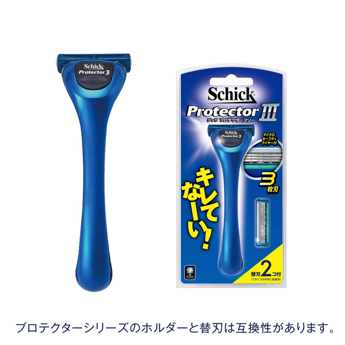 Schick Protector 3 刀片替换剃须刀刀片 12 片