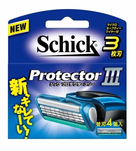 Schick Protector Three Razor with 4 Replacement Blades by Schick