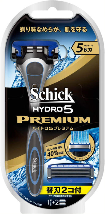 Schick Hydro 5 Premium Men's Razor with 3 Total Blades Including Holder