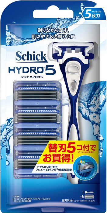 Schick Hydro 5 Blade Combo Pack with Holder and Spare Blades