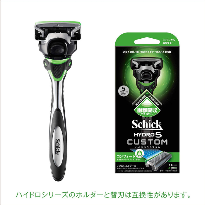 Schick Hydro 5 Men's Razor Combo Pack Main Unit with 5-Blade Comfort + 5 Replacement Blades