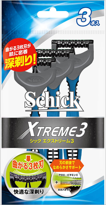 Schick Extreme 3 剃须刀，3 支装，3 片装，Schick 出品