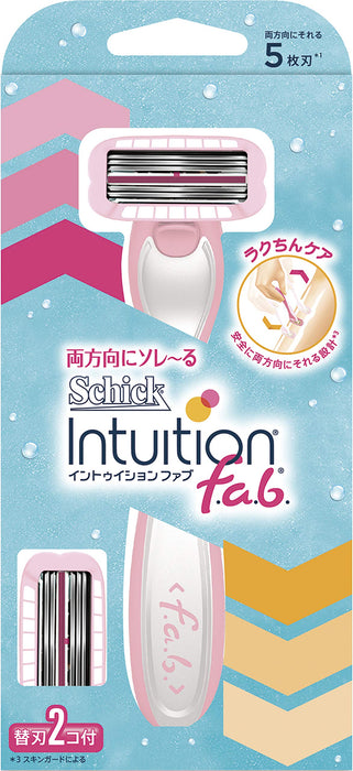 Schick Intuition Fab 支架女士刮鬍刀帶 3 個刀片