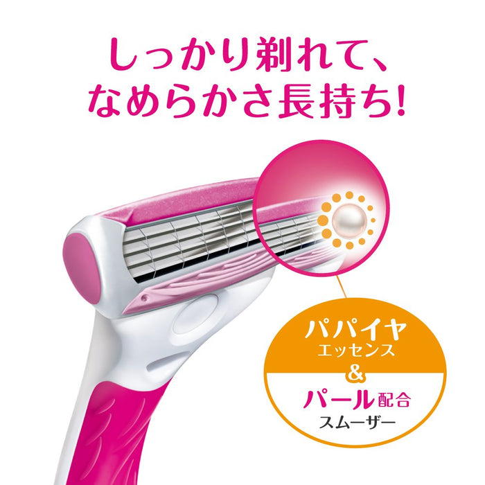 Schick Quattro 4 女士剃须刀（带 3 个替换刀片）