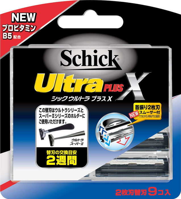 Schick Ultra Plus X 9-Piece Replacement Blades - Premium Quality by Schick