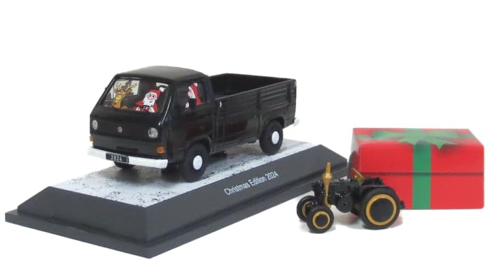 Schuco 1/43 Volkswagen T3A with Piccolo Tractor 2024 Christmas Edition-Kiichin - The #1 Place for Japanese Goods in Your Hand!