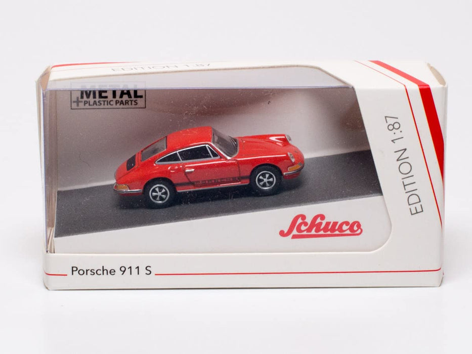 Schuco 1/87 Porsche 911 S 1970 Orange Model Car Parallel Import-Kiichin - The #1 Place for Japanese Goods in Your Hand!