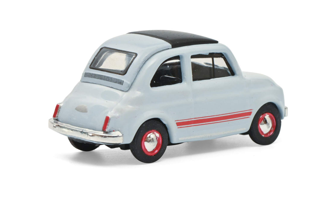 Schuco Fiat 500 Sport Diecast Model Car Blue Grey 1:18 Scale Collectible-Kiichin - The #1 Place for Japanese Goods in Your Hand!