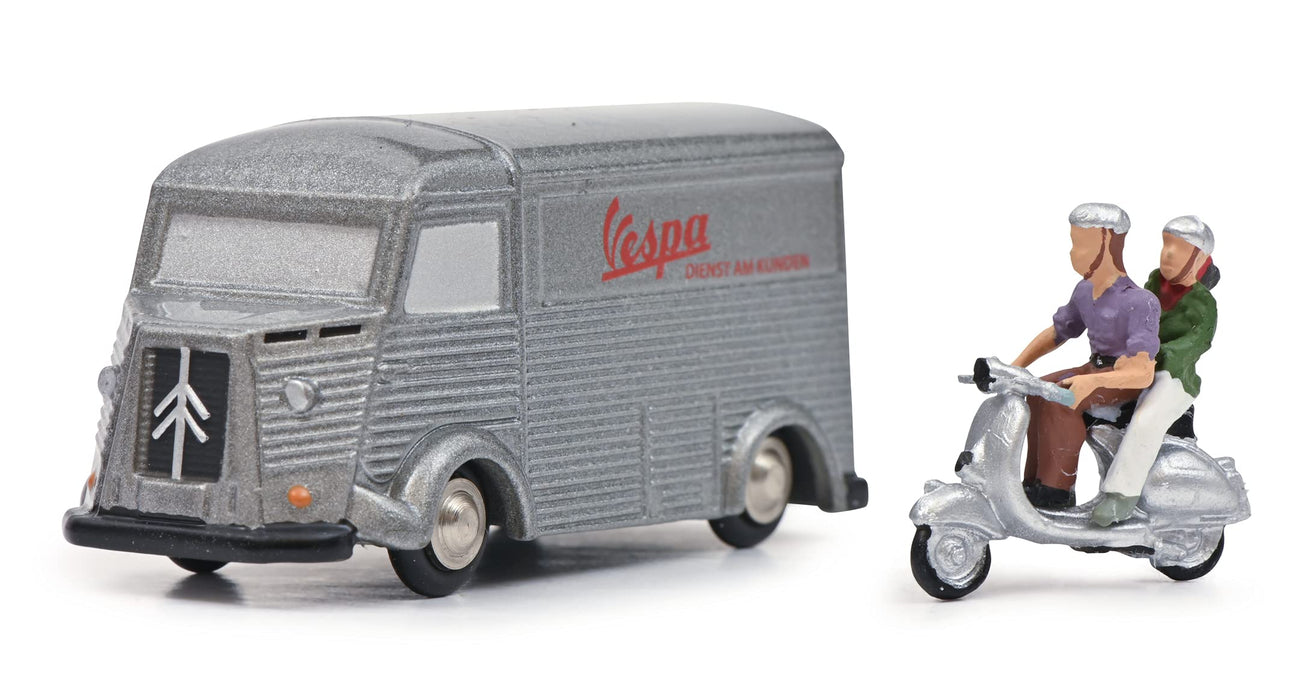 Schuco Piccolo Citroen Hy Vespa Edition with Vespa Model-Kiichin - The #1 Place for Japanese Goods in Your Hand!