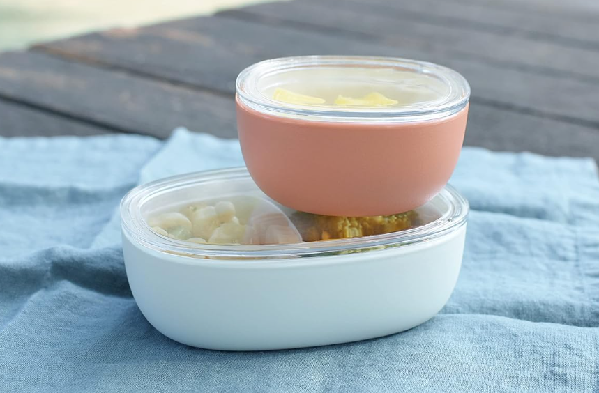 KINTO   Bonbo Snack Bowl 150Ml Blue Gray Baby Kids Dishwasher Safe Gift