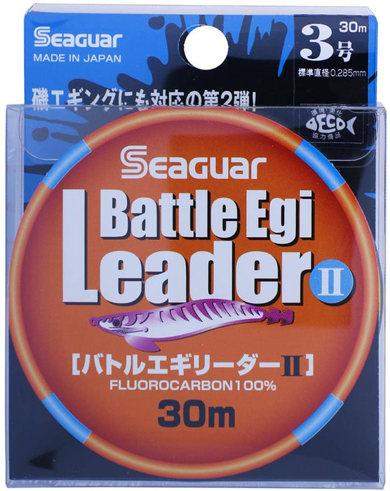 Seaguar Battle Egi Leader II 30M #3 Clear - High-Strength Fishing Line