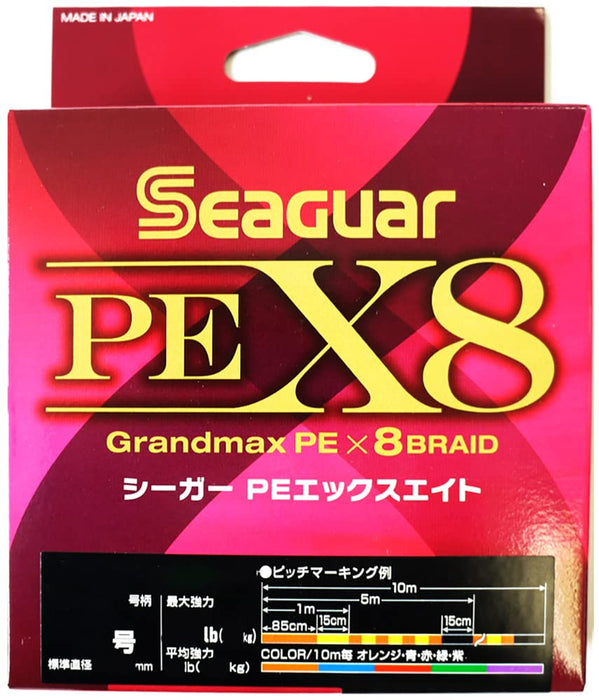 Seaguar PE X8 釣魚線 400M 5 號 78Lb 35.4Kg - 高強度多色