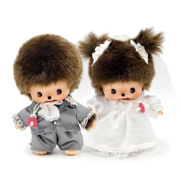 Sekiguchi Monchhichi Babychichi Wedding Set Plush Toy