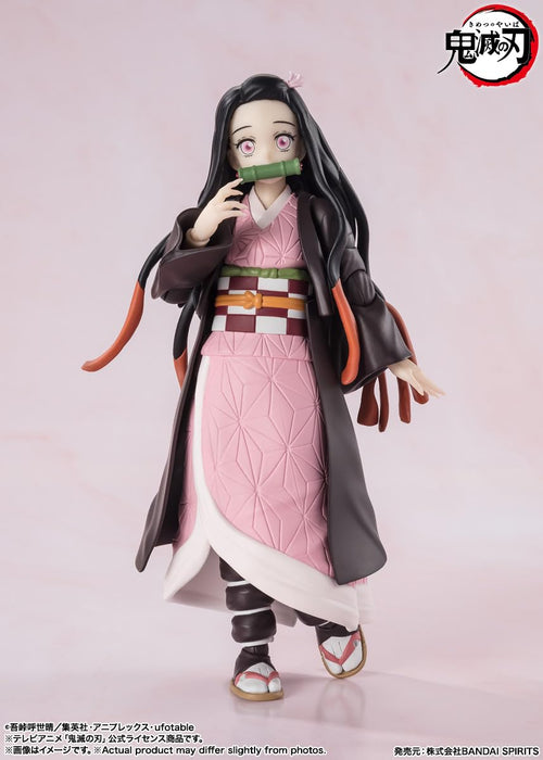 Bandai Spirits Kimetsu No Yaiba Nezuko Kamado 130mm PVC ABS Movable Figure by SH Figuarts