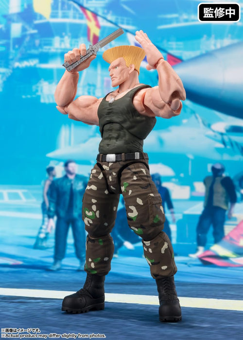 Bandai Spirits SH Figuarts 街頭霸王 Guile 服裝 2 160 毫米 ABS PVC 人偶