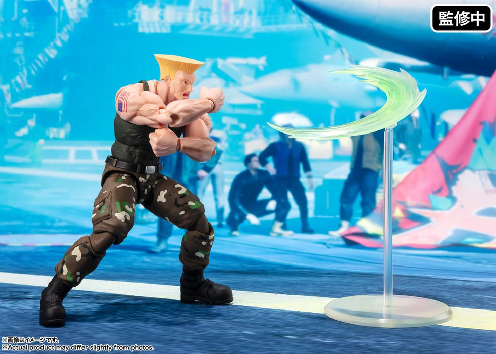 Bandai Spirits SH Figuarts 街头霸王 Guile Outfit 2 160 毫米 ABS PVC 公仔