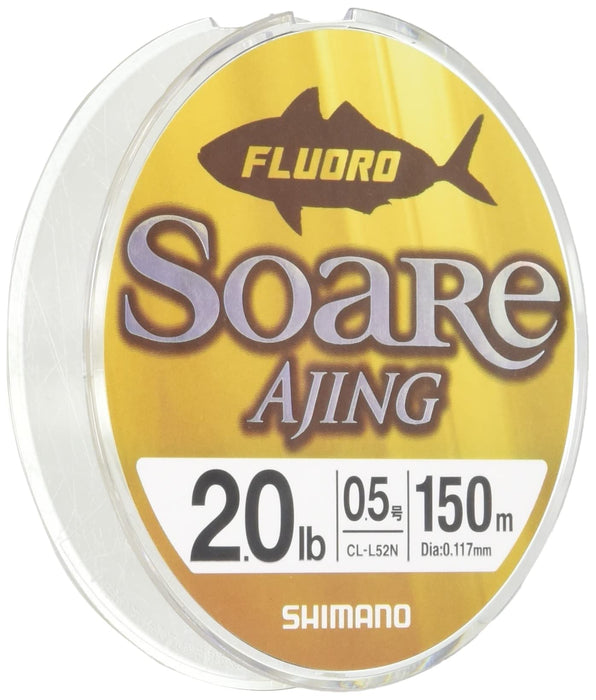 Shimano Soare Ajing 150M 1.5 磅氟碳钓鱼线纯透明