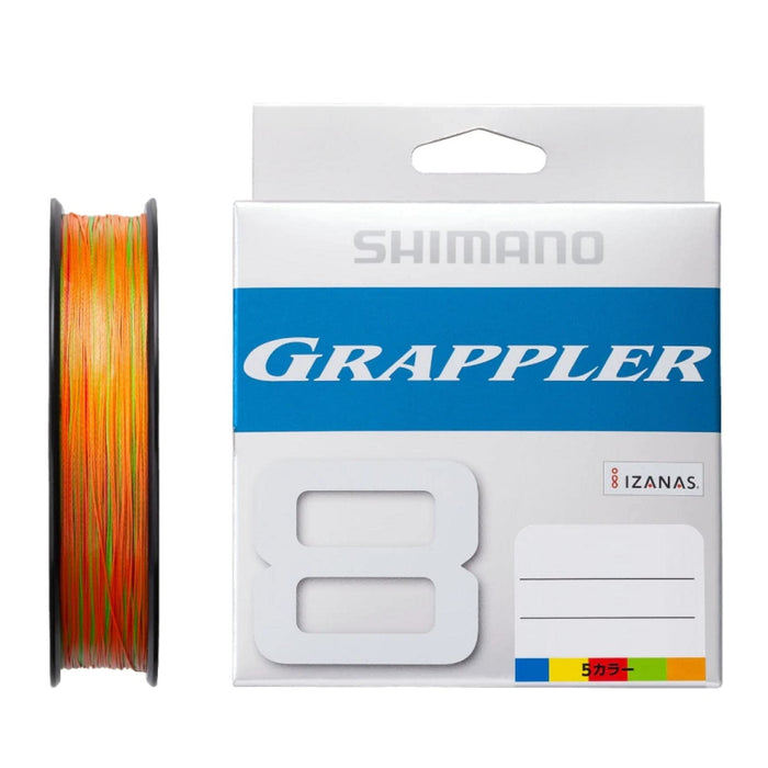 Shimano Grappler 8 PE Line 300M 1.2 Strength - 5 Color Segments