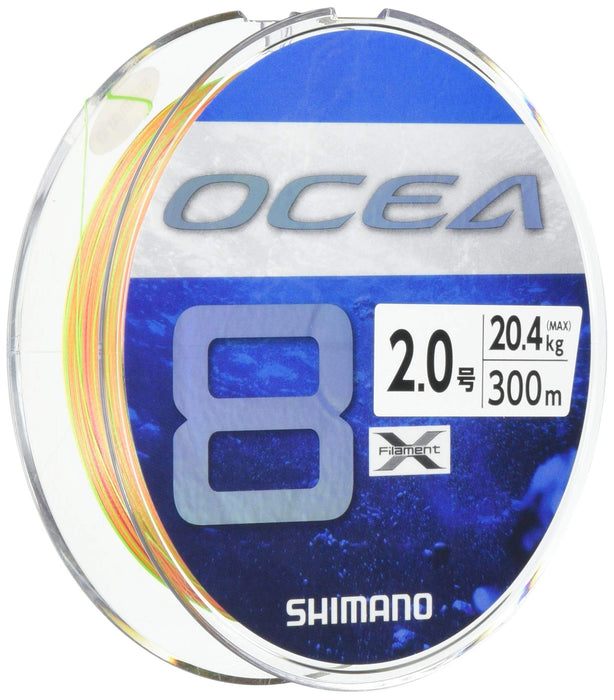 Shimano Ocea 8 线 300M 2.0 5 色 Ld-A71S - 高性能钓鱼线