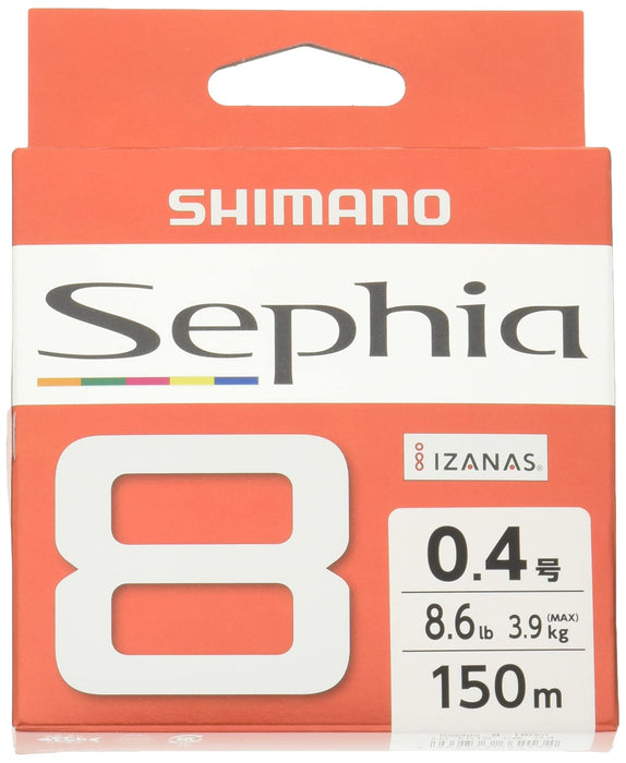 Shimano Sephia 8 PE 钓鱼线 150M 0.4 - 优质边缘线