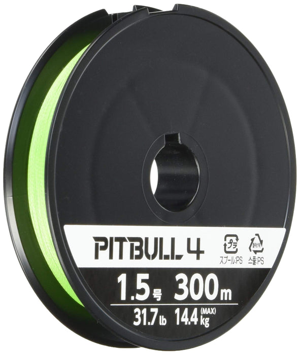 Shimano Pitbull 4 线 300M 1.5 酸橙绿 'Pl-M74S' 耐用编织钓鱼线