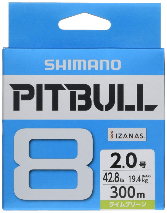 Shimano Pitbull 8 钓鱼线 300M 2.0 青柠绿