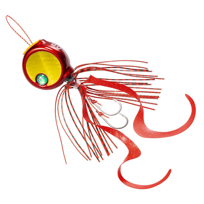 Shimano Metal Jig Tairaba Engetsu Flat Bakubaku 80G Red Curly Spangler