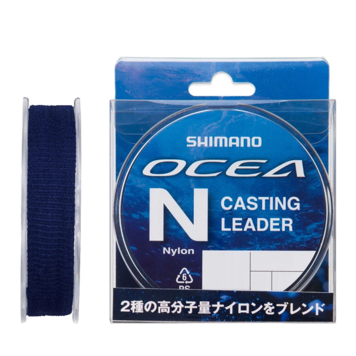 Shimano Ocea Nylon Casting Leader 50M Clear 18LB Strong and Durable