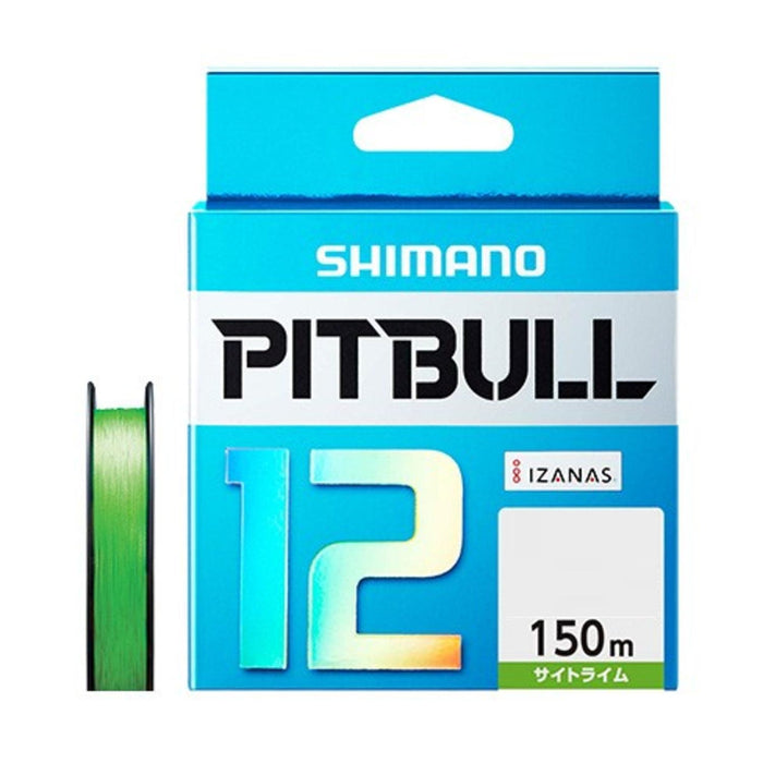 Shimano Pitbull 12-Strand Braid Fishing Line 150M 0.6 Lime 13.9Lb