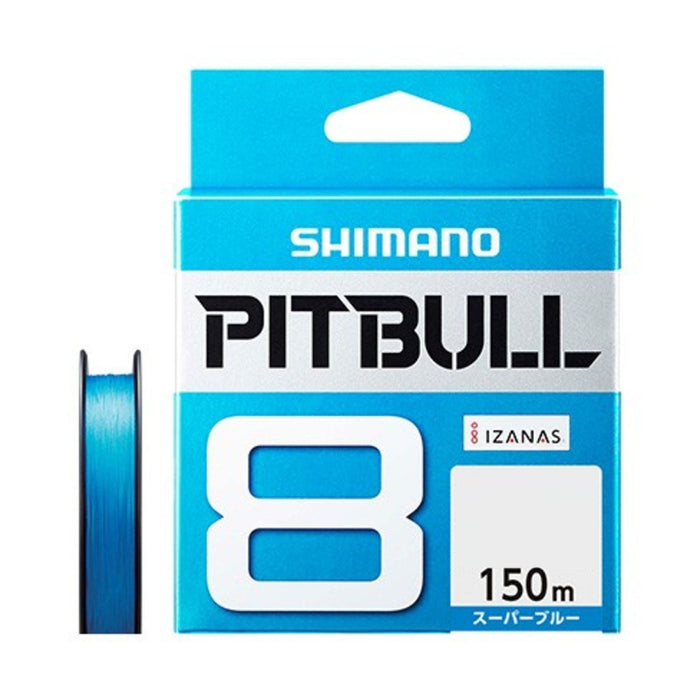 Shimano Pitbull 8 股 150 米超级蓝色 42.8 磅钓鱼线