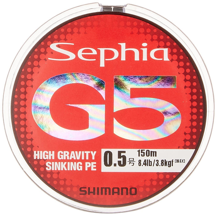 Shimano Sephia G5 PE Line 150M 0.5 Multicolor Fishing Line