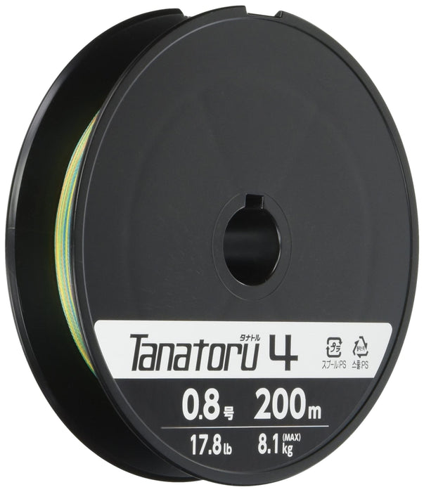 Shimano Tanator 4 钓鱼线 200 米 0.8 17.8 磅 - 耐用 PE 线