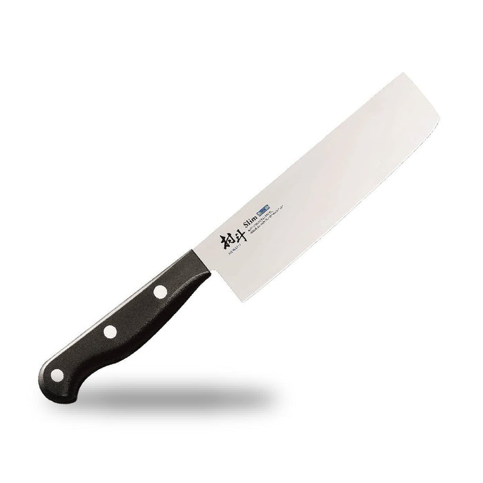 Shimomura Kogyo Molybdenum Vanadium Steel Nakiri 165mm MSL-105 Black Japan Made-Kiichin - The #1 Place for Japanese Goods in Your Hand!