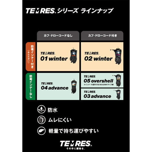 Showaglove Black Waterproof Winter Gloves Warm Breathable L Size Outdoor-Kiichin - The #1 Place for Japanese Goods in Your Hand!