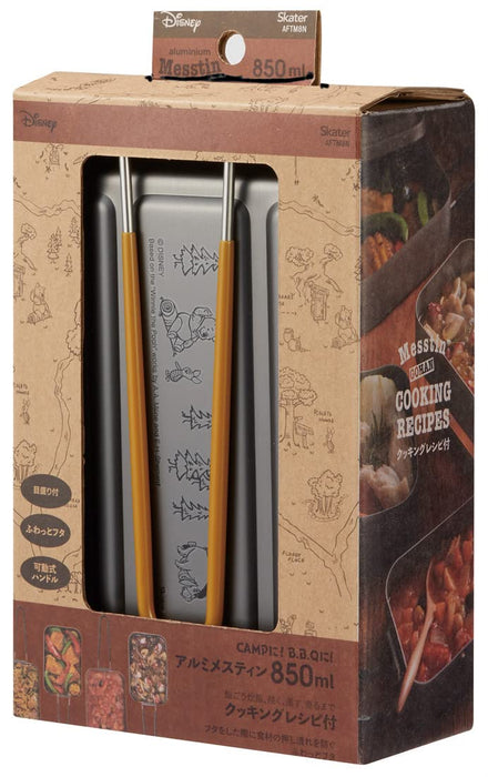 Skater Aluminum Messtin Mess Box 850mL Disney Winnie the Pooh Outdoor Cookware