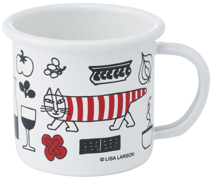 Skater Enamel Mug 380ml Lisa Larson Design Kitchen Enmg4-A
