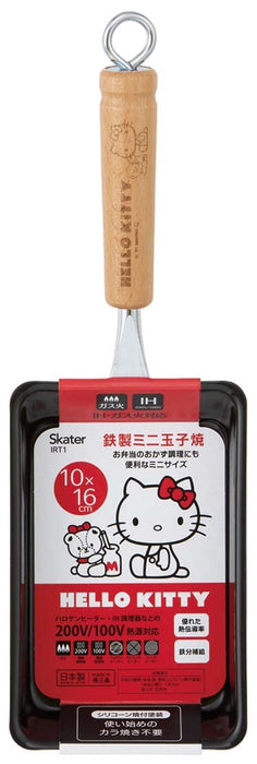 Skater Iron Mini Tamagoyaki Pan 10x16cm Hello Kitty Sanrio Japan Made