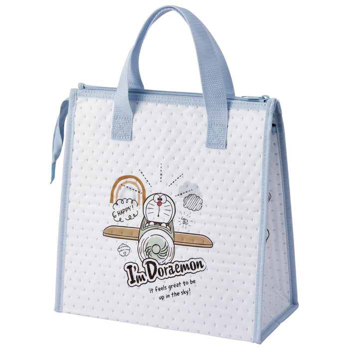 Skater Lunch Bag Non-Woven Cooler with Doraemon Sky Walk Design Sanrio