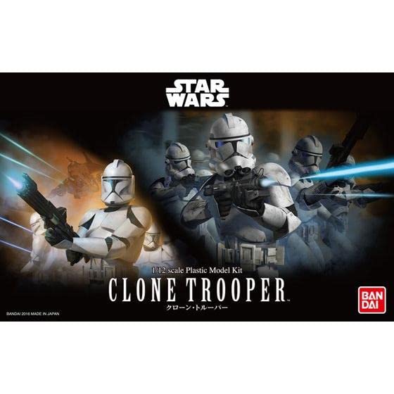 Bandai Spirits Star Wars Clone Trooper Model 1/12 Scale Color-Coded Plastic