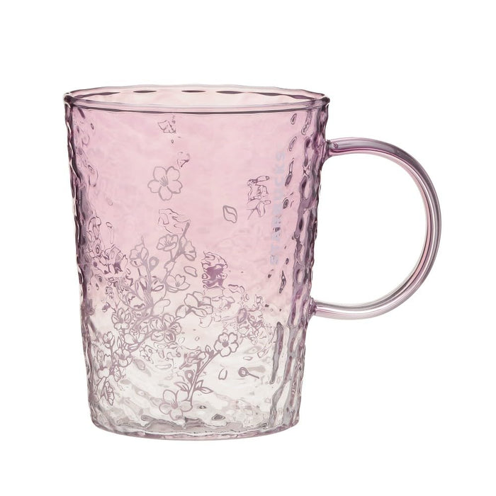 Starbucks Sakura2025 Pink 355Ml Heat-Resistant Cherry Blossom Glass Mug-Kiichin - The #1 Place for Japanese Goods in Your Hand!