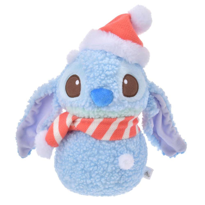 Japan Disney Store Stitch Plush Snowmen Soft Toy for Kids