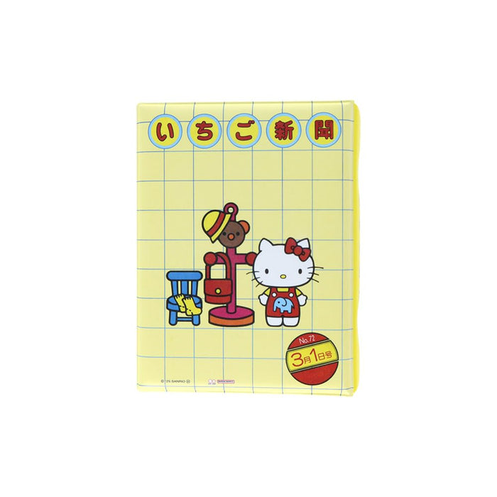 Sun-Star Stationery Sanrio Sticker Binder Yellow Ichigo Shimbun S8908613