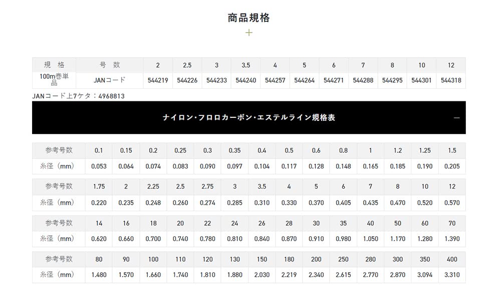 Sunline Ajiro 船線硬 Sv-I 100M 尺寸 10 釣線