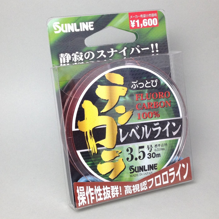 Sunline Buttobi Tenkara 氟碳線 3.5 橙色 30M