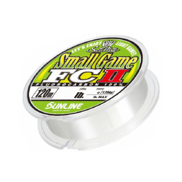 Sunline 氟碳钓鱼线 120 米 0.4 1.5 磅 自然透明