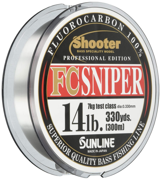 Sunline Fluorocarbon Line 300M 18Lb Sniper Natural Clear Fishing Line