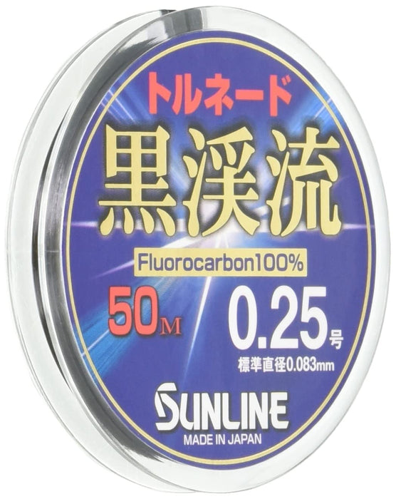 Sunline Fluorocarbon Line 50M 0.25mm Black Tornado Stream 2