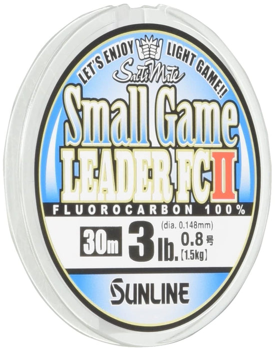 Sunline Saltymate Small Game Leader FC II Fluorocarbon 30M 0.8 3Lb Clear