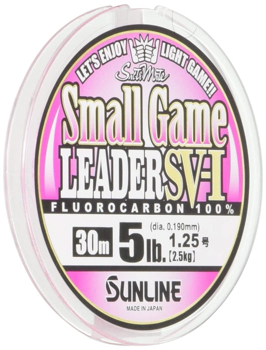 Sunline Saltymate Small Game Fluorocarbon Leader 30M 1.25 5Lb Magical Pink